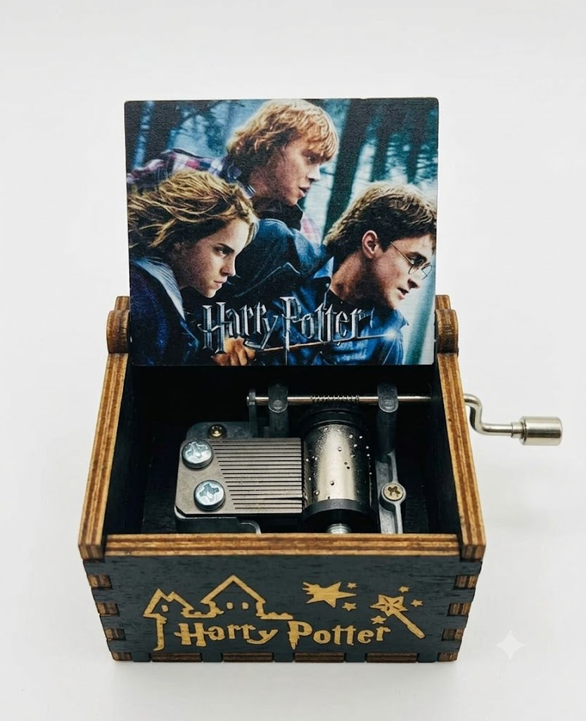 Caja Musical Harry Potter - 6 cm - Madera / Aleación de Zinc