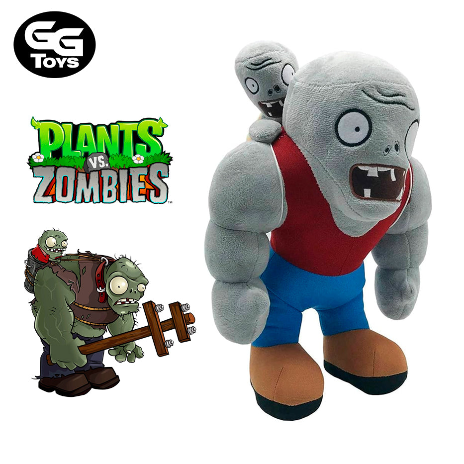 Zombistein - Plantas vs Zombies - Peluche 30 cm - Felpa/Algodón