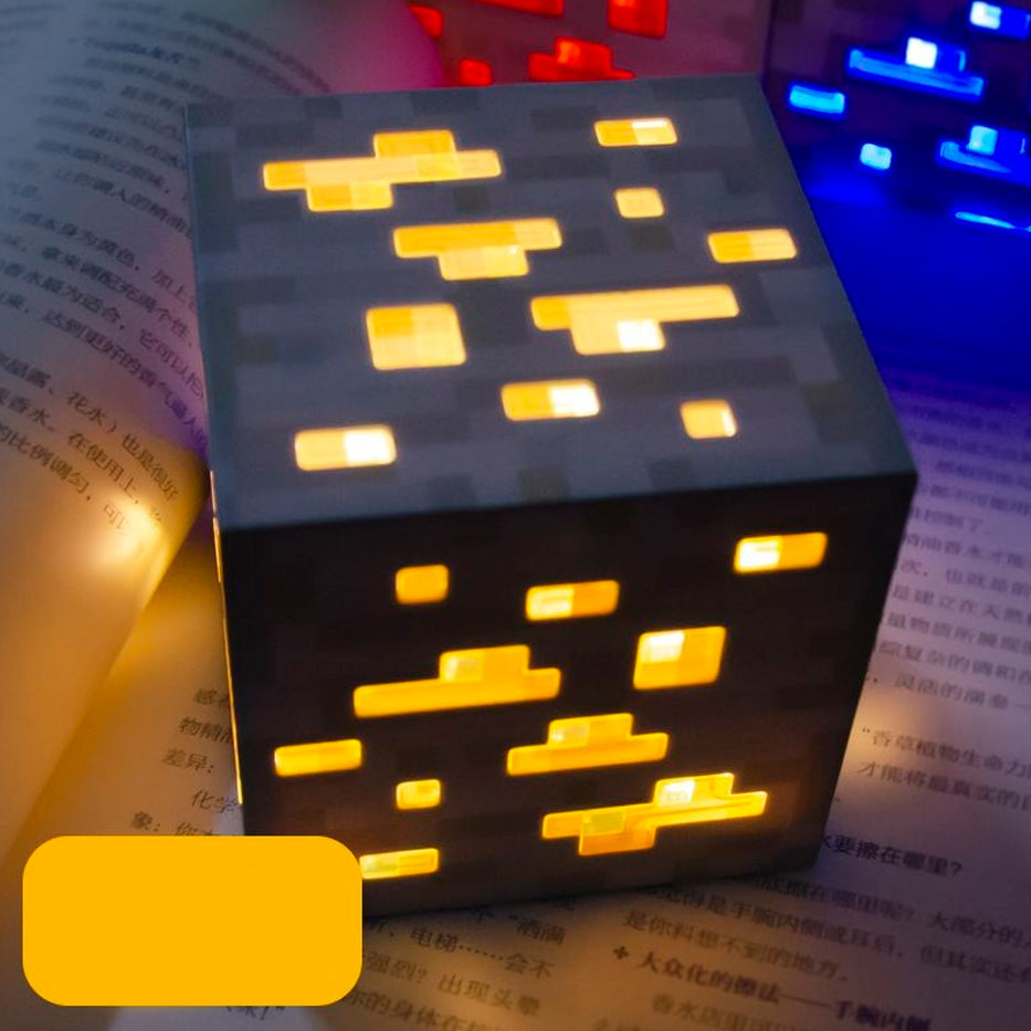 Mecha Verde, Amarilla, Azul, Roja - Minecraft - Lámpara 10 cm - En Caja - PVC / Plástico