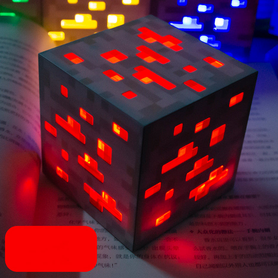 Mecha Verde, Amarilla, Azul, Roja - Minecraft - Lámpara 10 cm - En Caja - PVC / Plástico