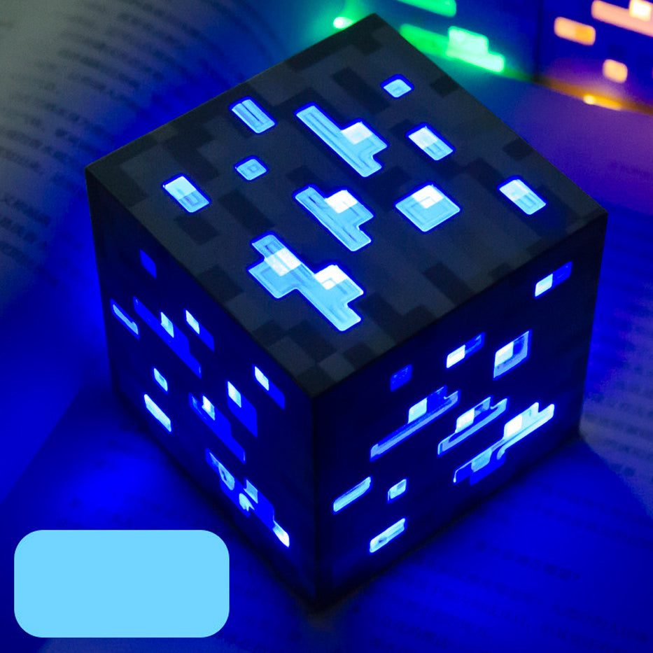 Mecha Verde, Amarilla, Azul, Roja - Minecraft - Lámpara 10 cm - En Caja - PVC / Plástico