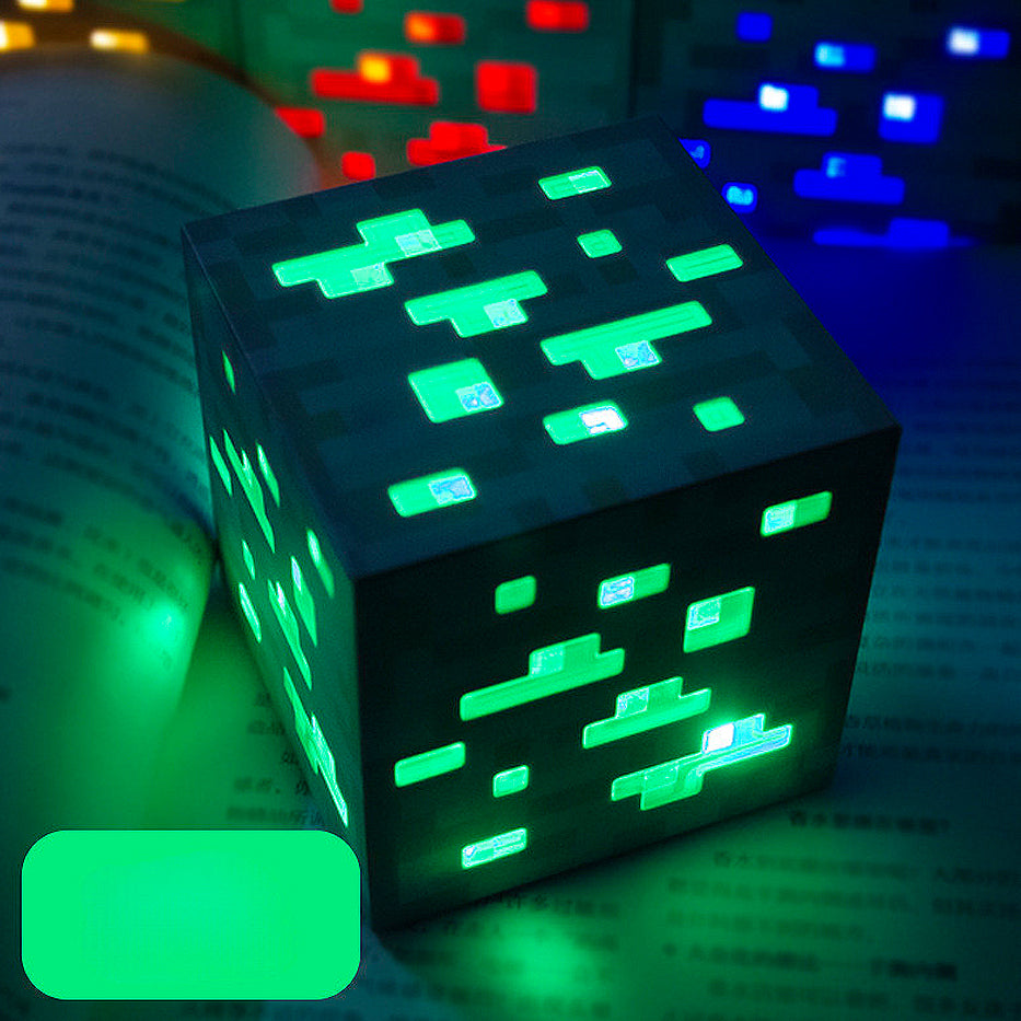 Mecha Verde, Amarilla, Azul, Roja - Minecraft - Lámpara 10 cm - En Caja - PVC / Plástico