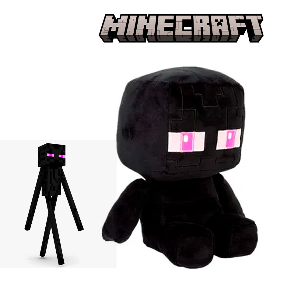 Enderman Cute - Minecraft - Peluche 20 cm - Algodón / Felpa