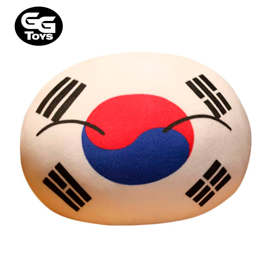 Corea del Sur Almohada - Countryballs - Peluche 20 cm - Algodón/ Felpa