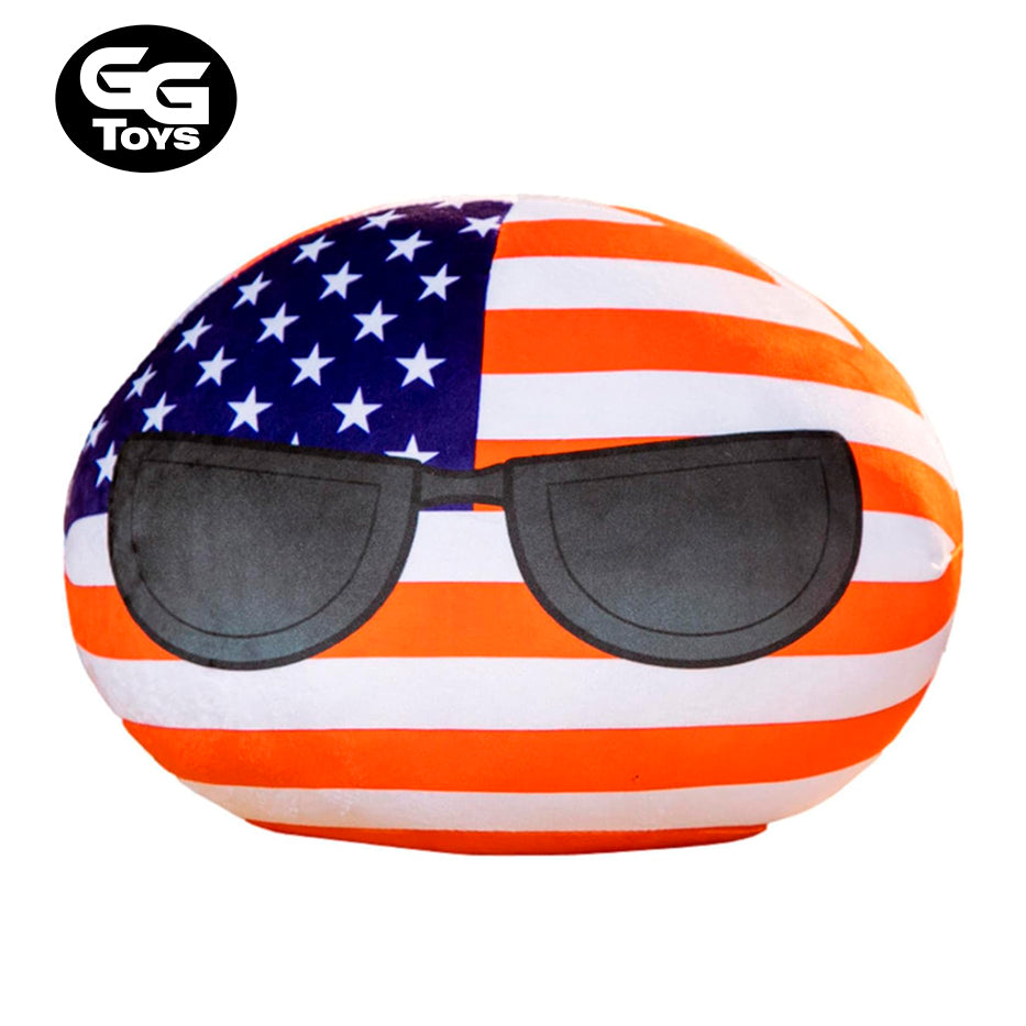 Usa Almohada - Countryballs - Peluche 30 cm - Algodón/ Felpa