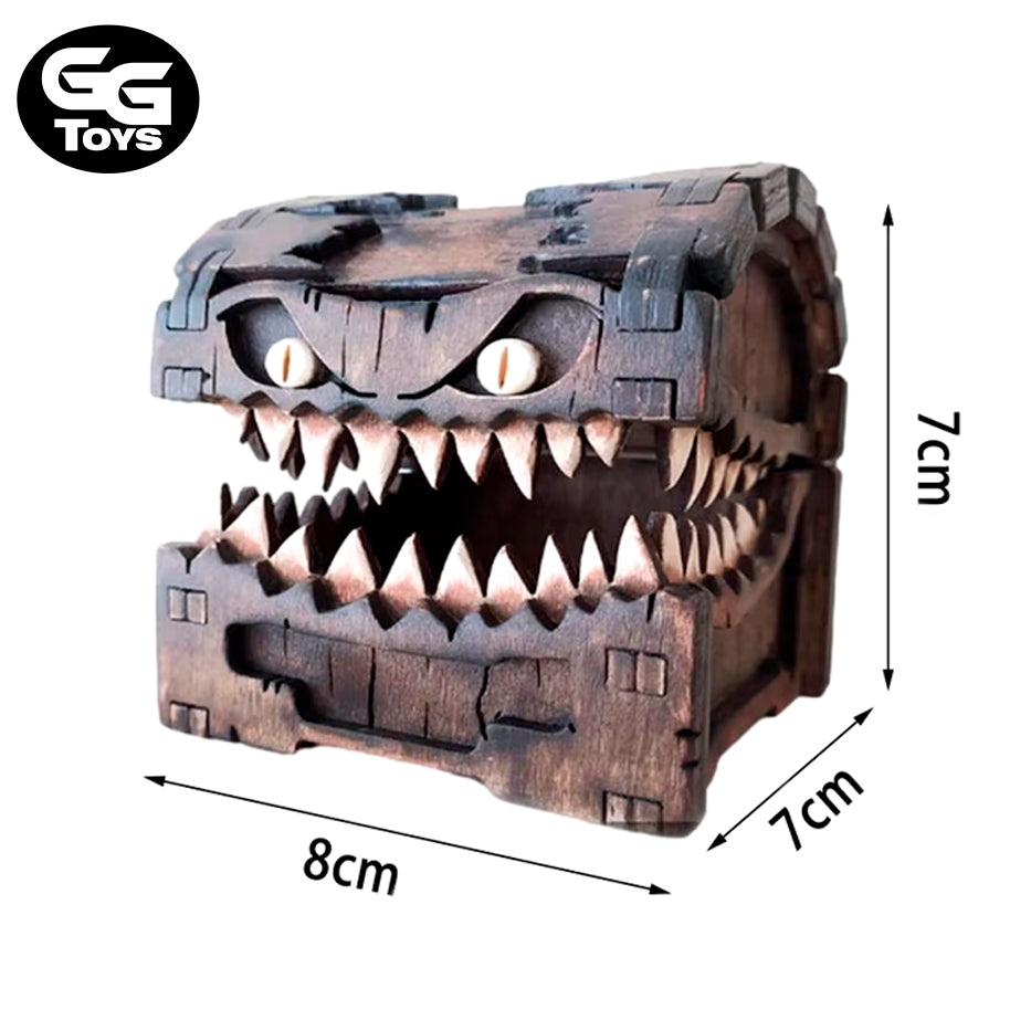 Cofre Mimic - Dungeons and Dragons - Cofre para Dados 12 cm - En Caja - Madera