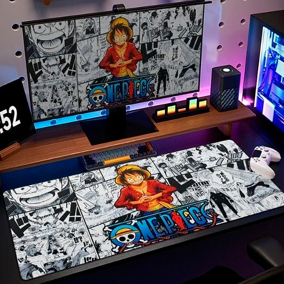 Luffy One Piece - Mouse Pad 40x88 cm - Alfombrilla + Goma