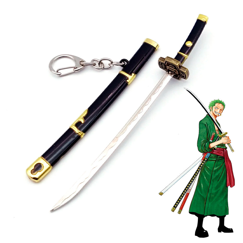 Espadas de Zoro - One Piece - Llavero 15 cm - Aleación de Zinc