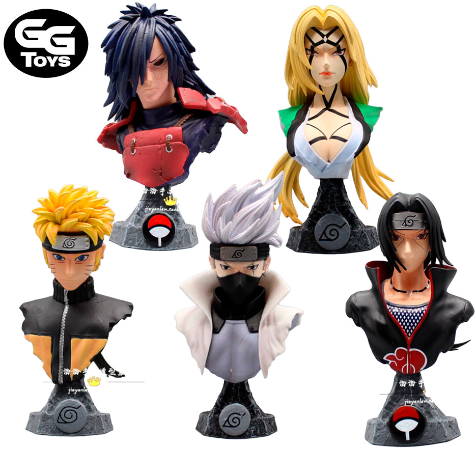 Naruto, Itachi, Madara, y Kakashi Torso - Figura de Acción 16 cm - En Caja - PVC / Plástico