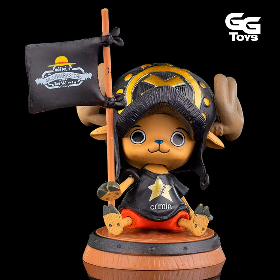 Chopper con Bandera - One Piece - Figura de Acción 10 cm - En Caja - PVC / Plástico