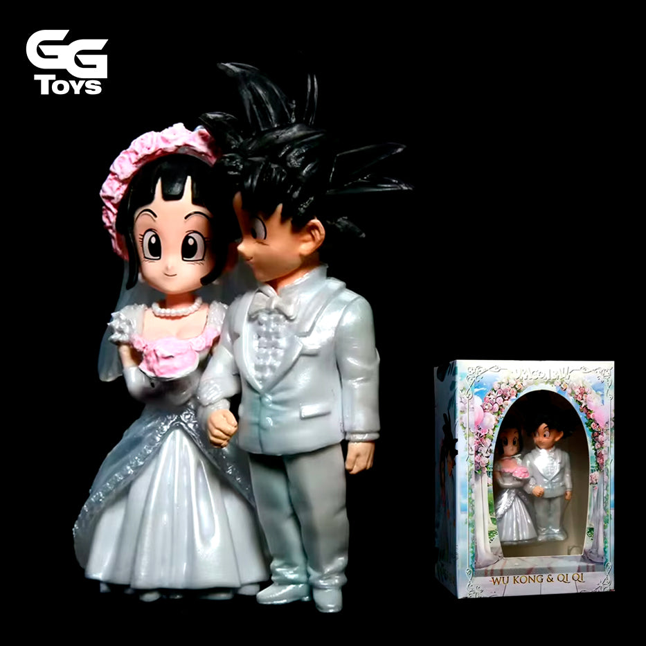 Goku y Milk Boda Chibi - Dragon Ball - Figuras de Acción 7 cm - En Caja - PVC / Plástico