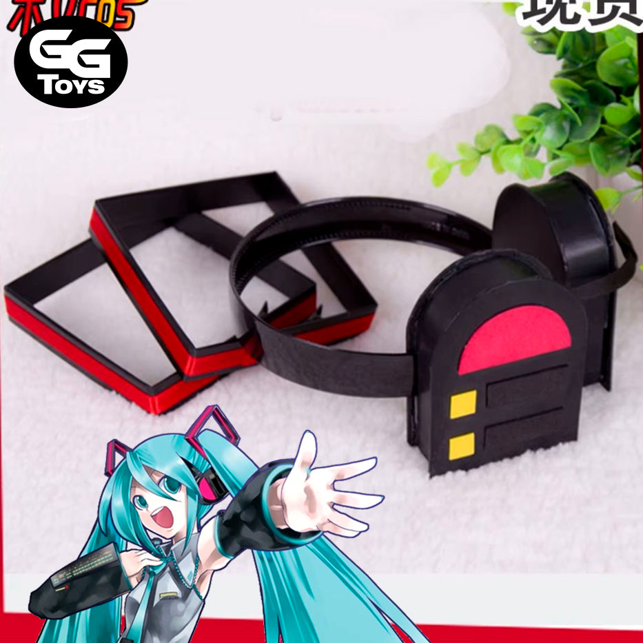 Audífonos de Hatsune Miku - Vocaloid - Cosplay 8x8 cm - En Caja - PVC / Plástico