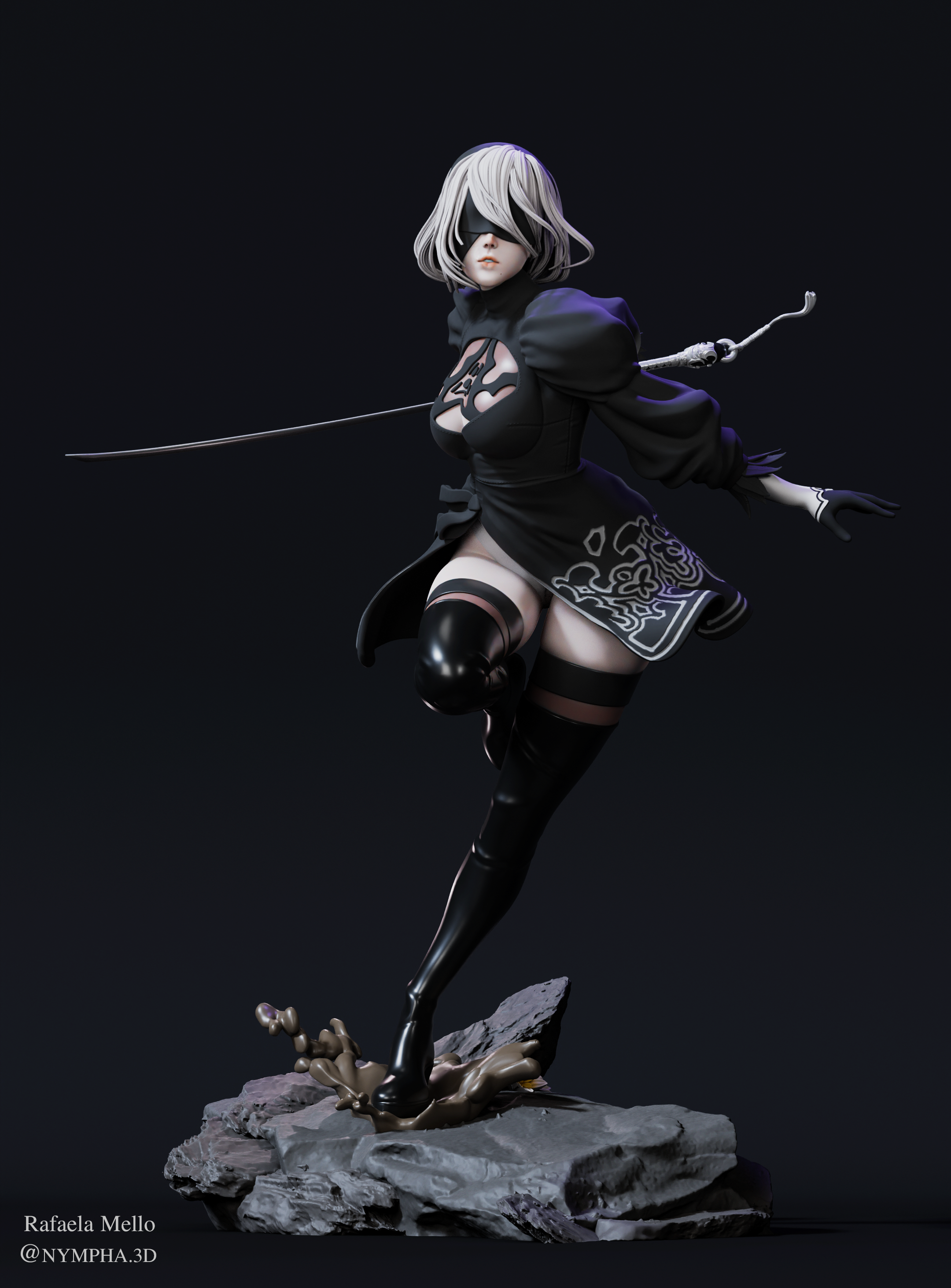 BAJO PEDIDO- 2b Torso Intercambiable Sexy- Nier Automata