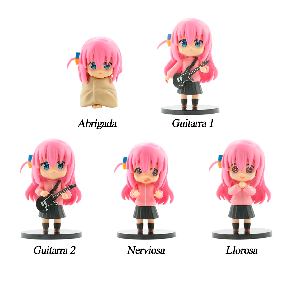 Chibis Hitori Gotou - Bocchi the Rock - Figuras de Acción 10 cm - PVC / Plástico