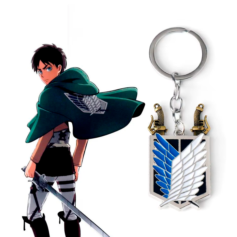 Llavero Alas de la Libertad - Shingeki no Kyojin - 5 cm - Aleación de Zinc