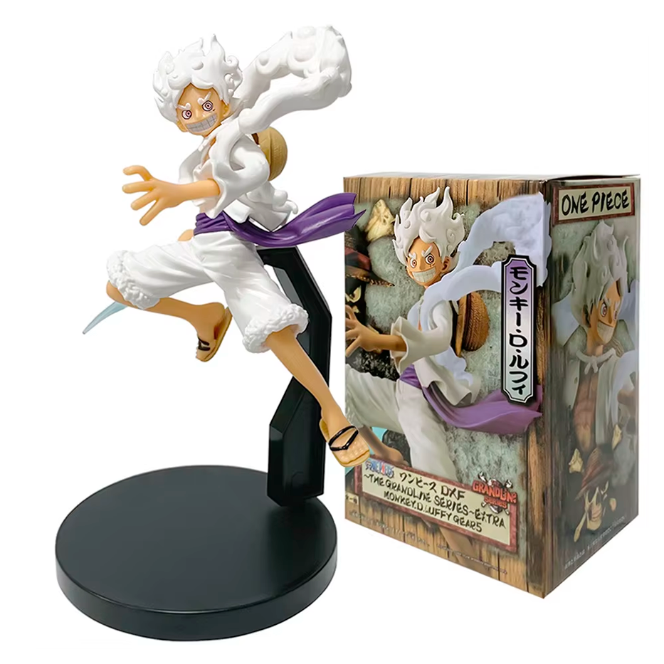 Luffy Gear 5 Saltando - One Piece - Figura de Acción 18 cm - En Caja - PVC / Plástico
