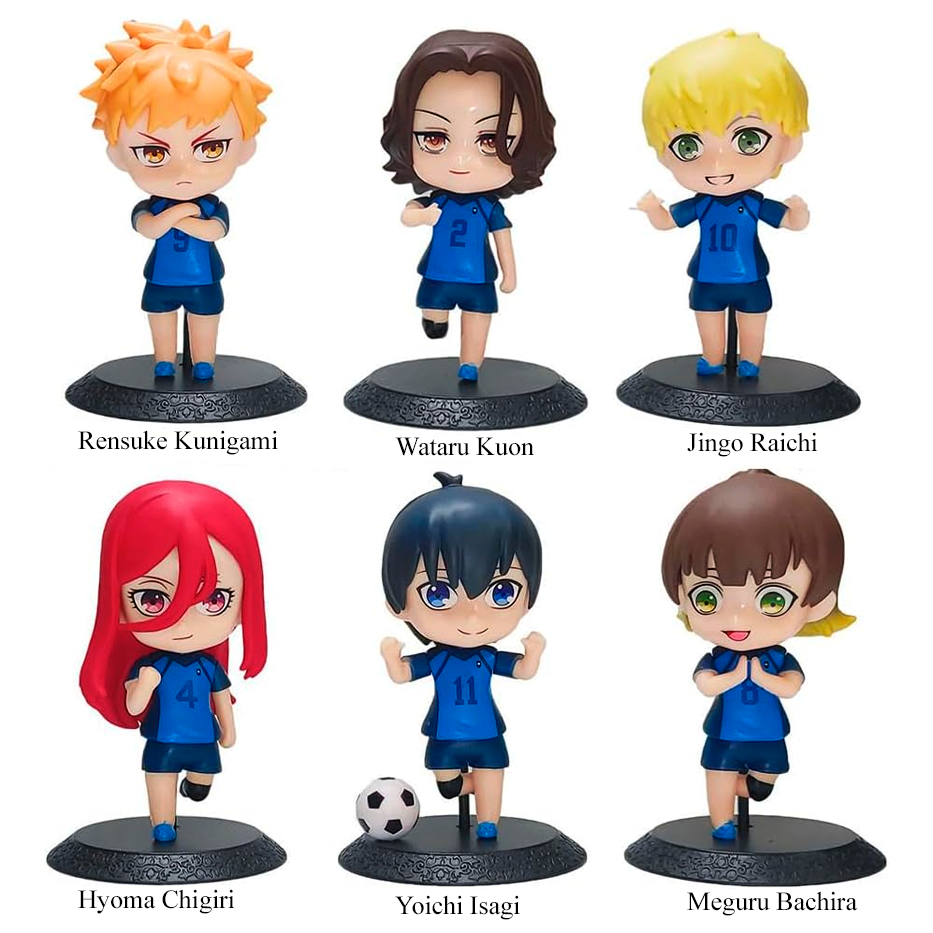 Chibis Isagi, Bachira, etc. - Blue Lock - Figura de Acción 10 cm - PVC / Plástico