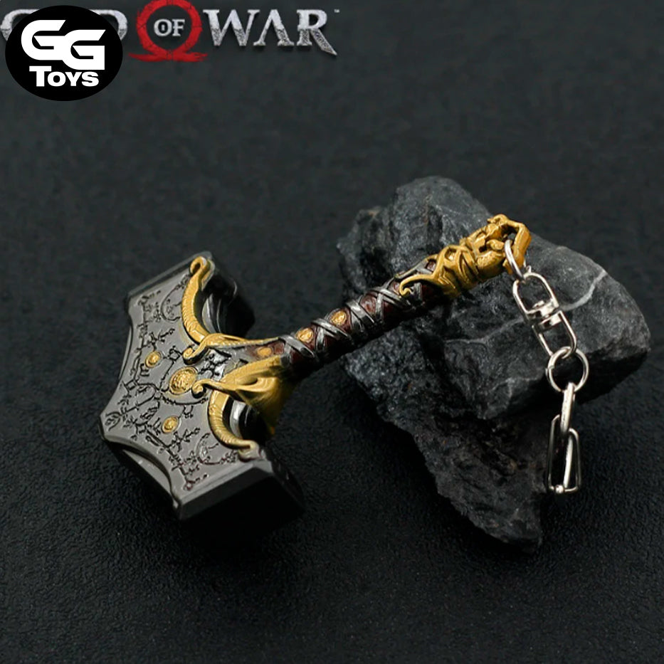 Llavero Martillo de thor de Kratos - God of War 14 cm - Aleación de Zinc