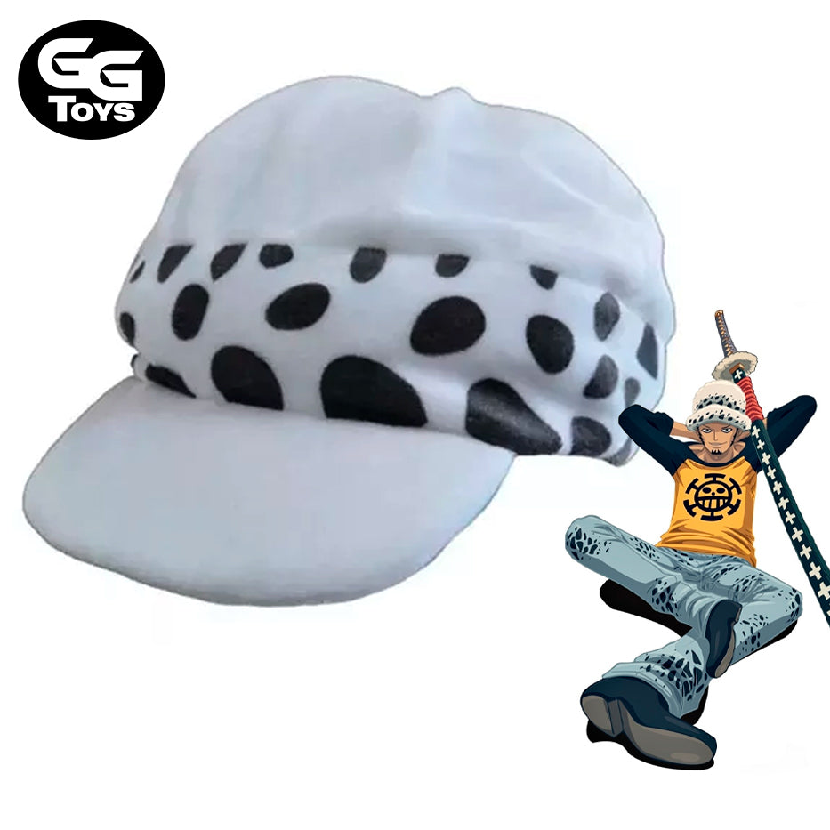 Gorro de Law V2 - One Piece - Cosplay - Tamaño Adulto - Algodón/ Felpa