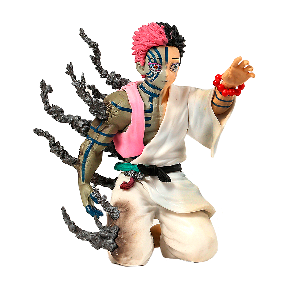 Akaza de rodillas - Demon Slayer - Figura de Acción 17 cm - En Caja - PVC / Plástico