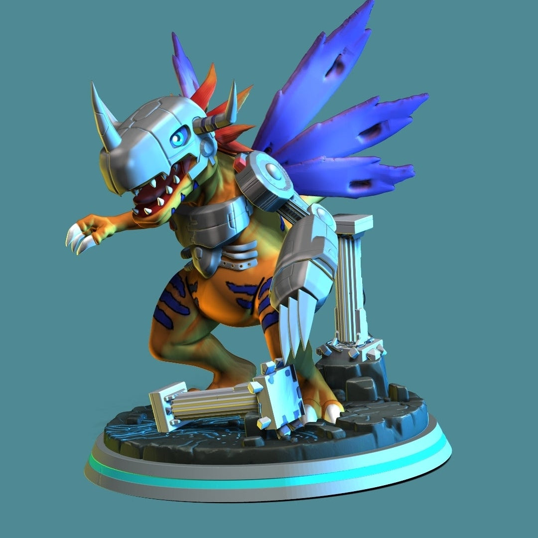 BAJO PEDIDO-Metal Greymon- Digimon