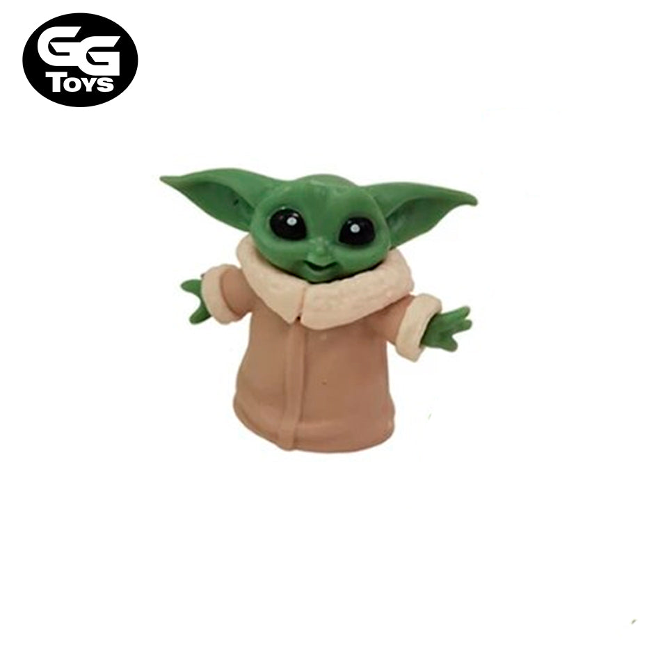 Set Baby Yoda - Star Wars - Figura de Acción 5 cm - PVC / Plástico
