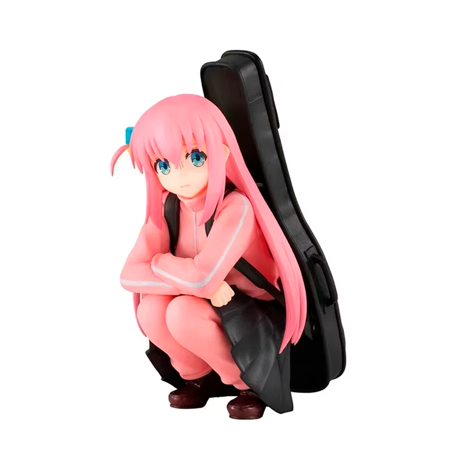 Gotou Hitori en Cuclillas - Bocchi the Rock - Figura de Acción 9 cm - PVC / Plástico