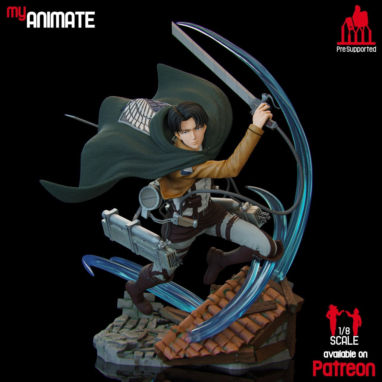 BAJO PEDIDO- Capitan Levi-Shingeki no Kyojin
