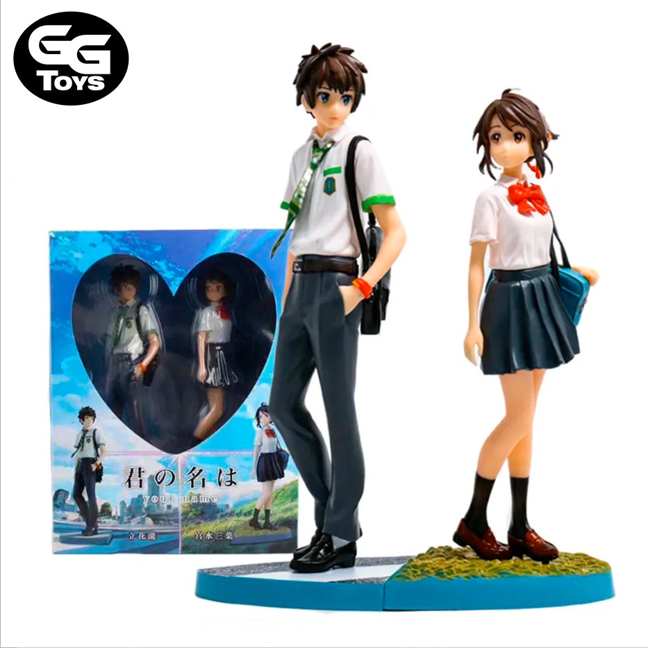 Pareja Your Name - Kimi no Na wa - Figura de Acción 22 cm - En Caja - PVC / Plástico
