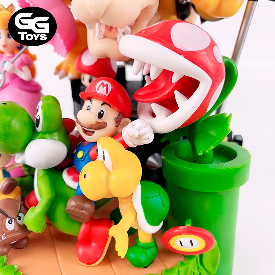 Mario, Luigi, Princesa Peach, Yoshi, Bowser, y Compañía - Super Mario Bros - Figura de Acción 28 cm - En Caja - PVC / Plástico