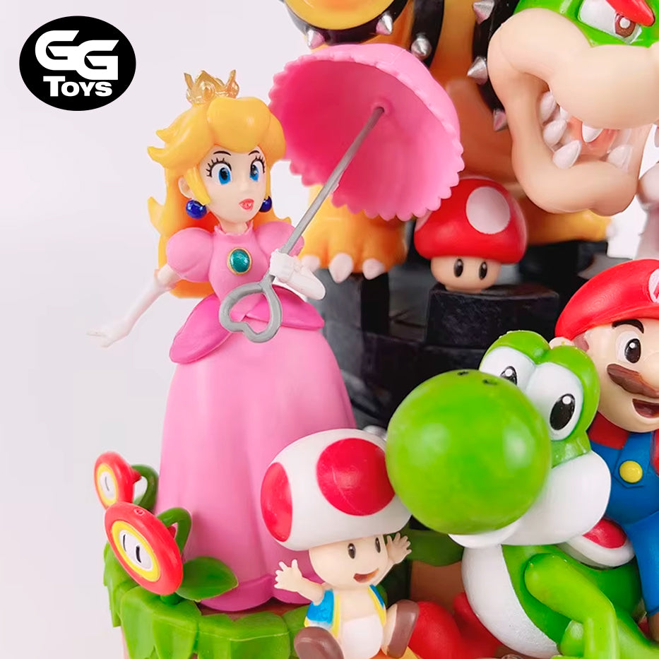 Mario, Luigi, Princesa Peach, Yoshi, Bowser, y Compañía - Super Mario Bros - Figura de Acción 28 cm - En Caja - PVC / Plástico