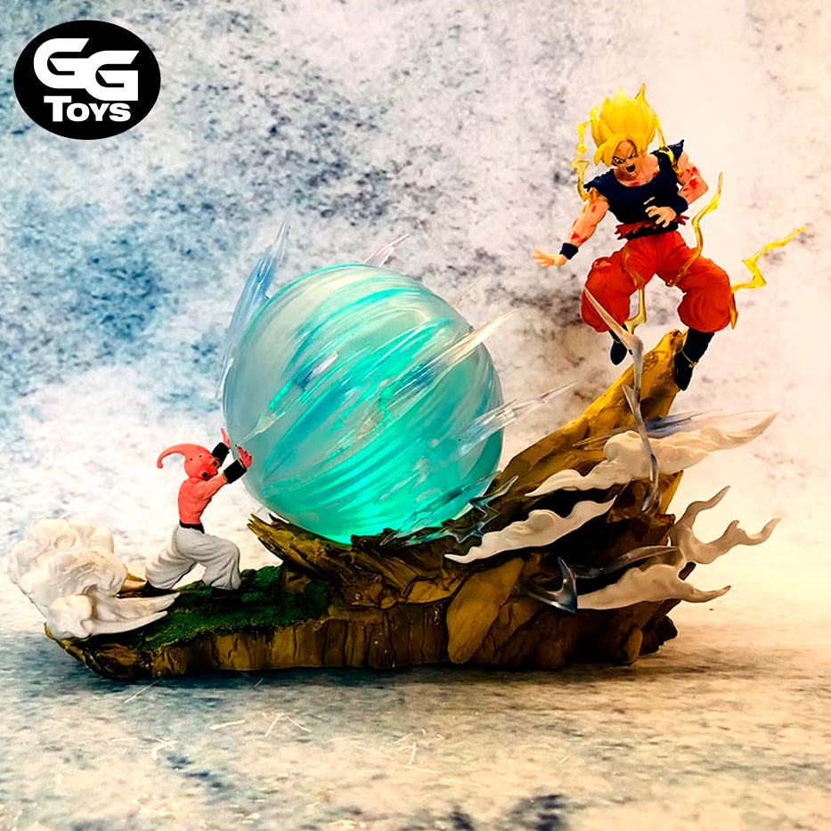 Kid Buu Vs Goku - Dragon Ball - Figura de Acción 22 cm - En Caja - PVC / Plástico