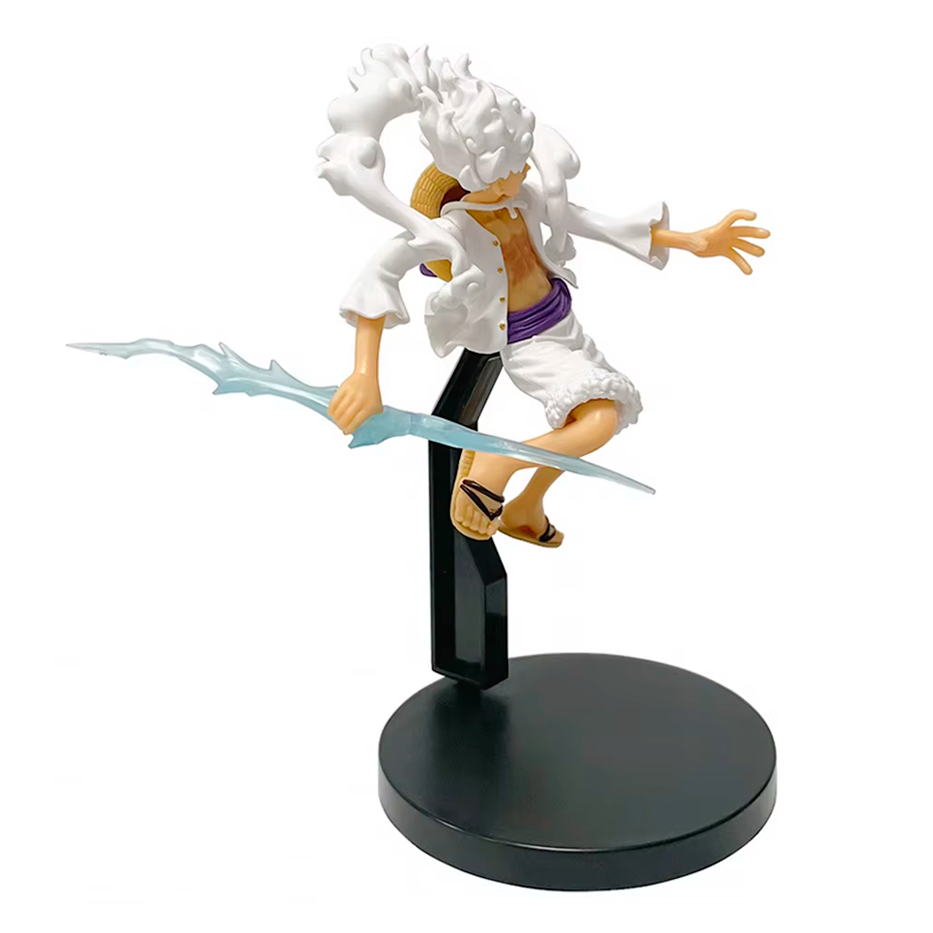 Luffy Gear 5 Saltando - One Piece - Figura de Acción 18 cm - En Caja - PVC / Plástico