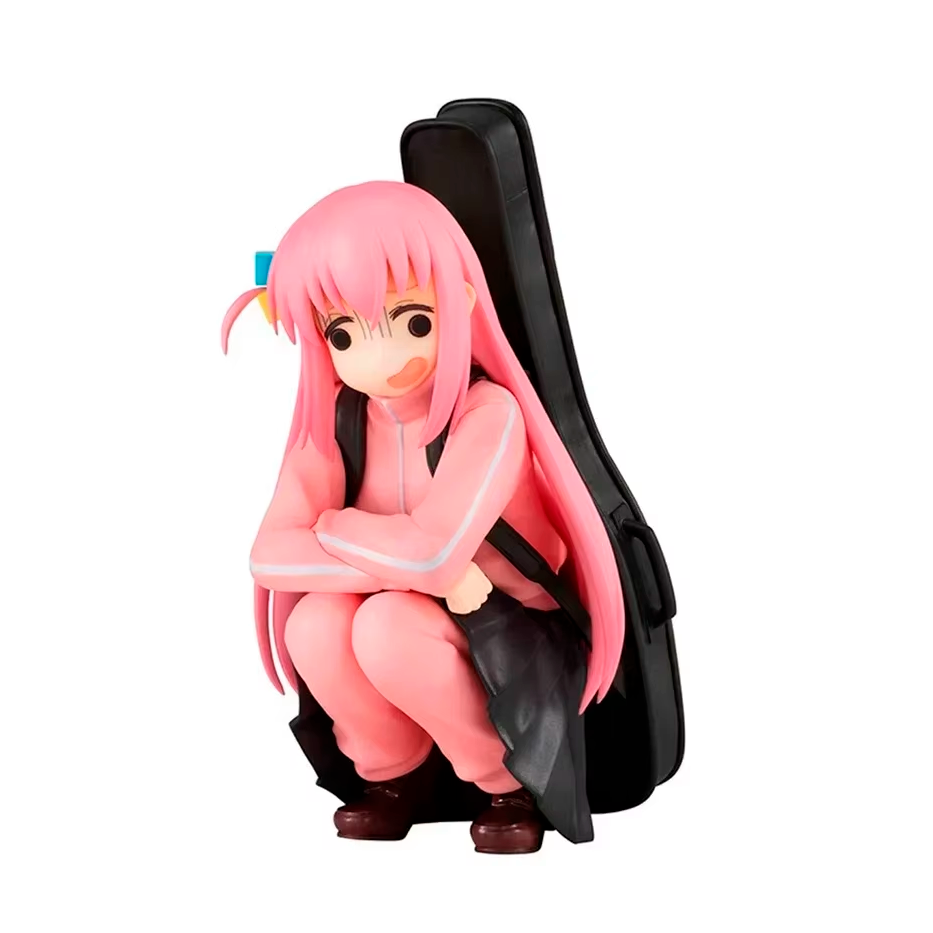 Gotou Hitori en Cuclillas - Bocchi the Rock - Figura de Acción 9 cm - PVC / Plástico