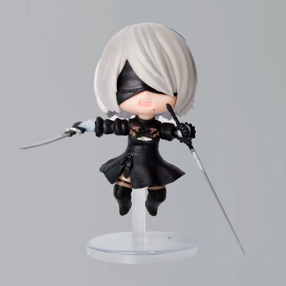Chibis A2, 2B, 9S, Emil, Kaine - NieR: Automata - Figura de Acción 10 cm - En Caja - PVC / Plástico