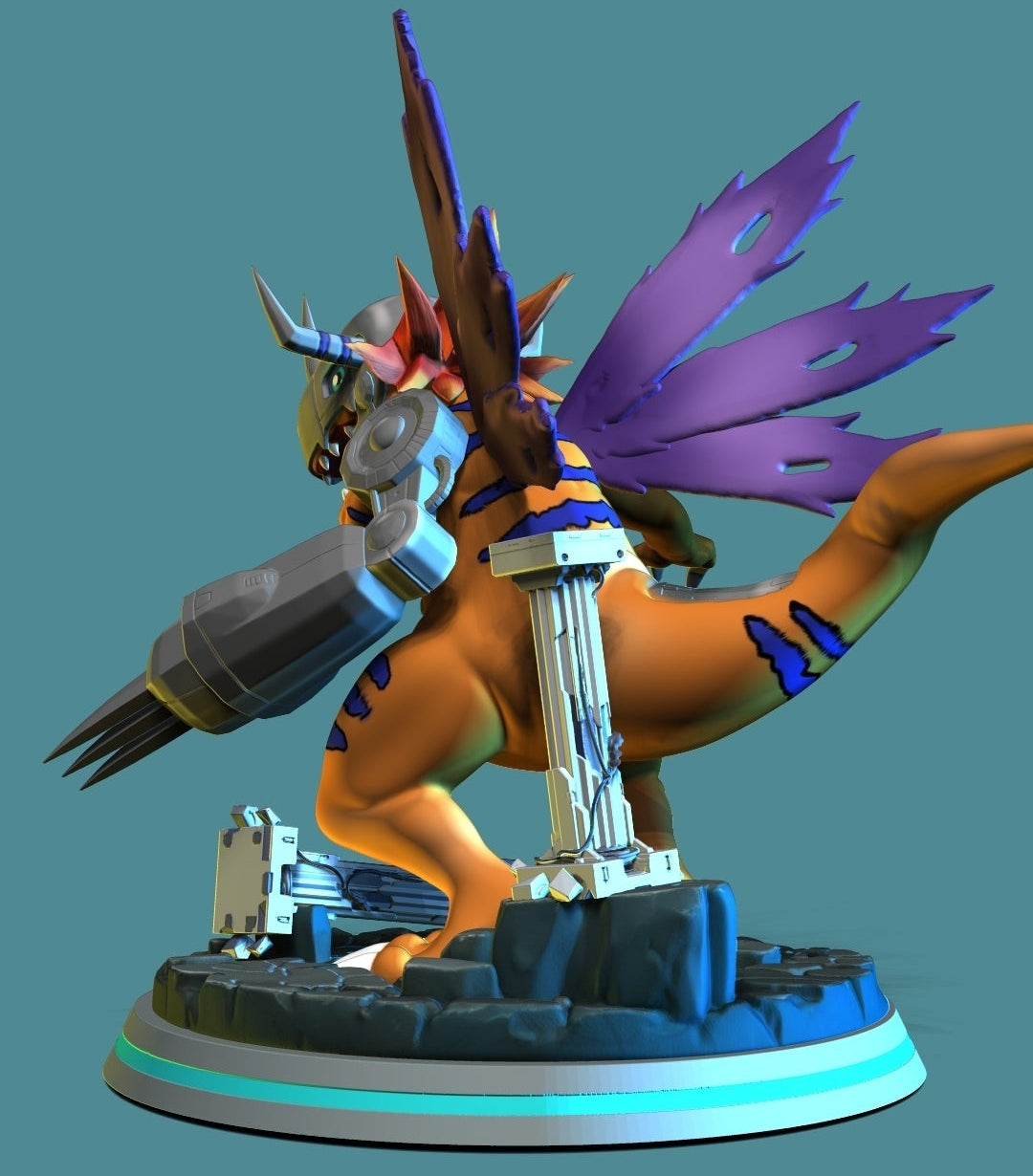 BAJO PEDIDO-Metal Greymon- Digimon