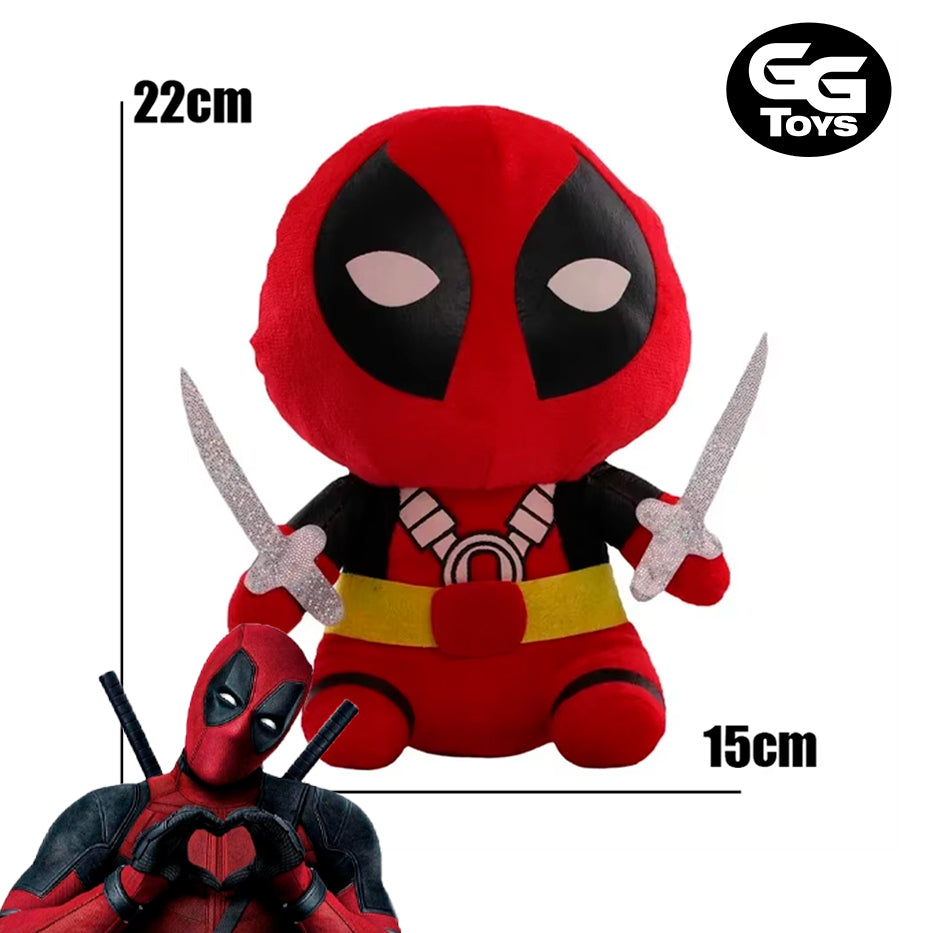 Deadpool - Marvel Comics - Peluche 22 cm - Algodón/ Felpa