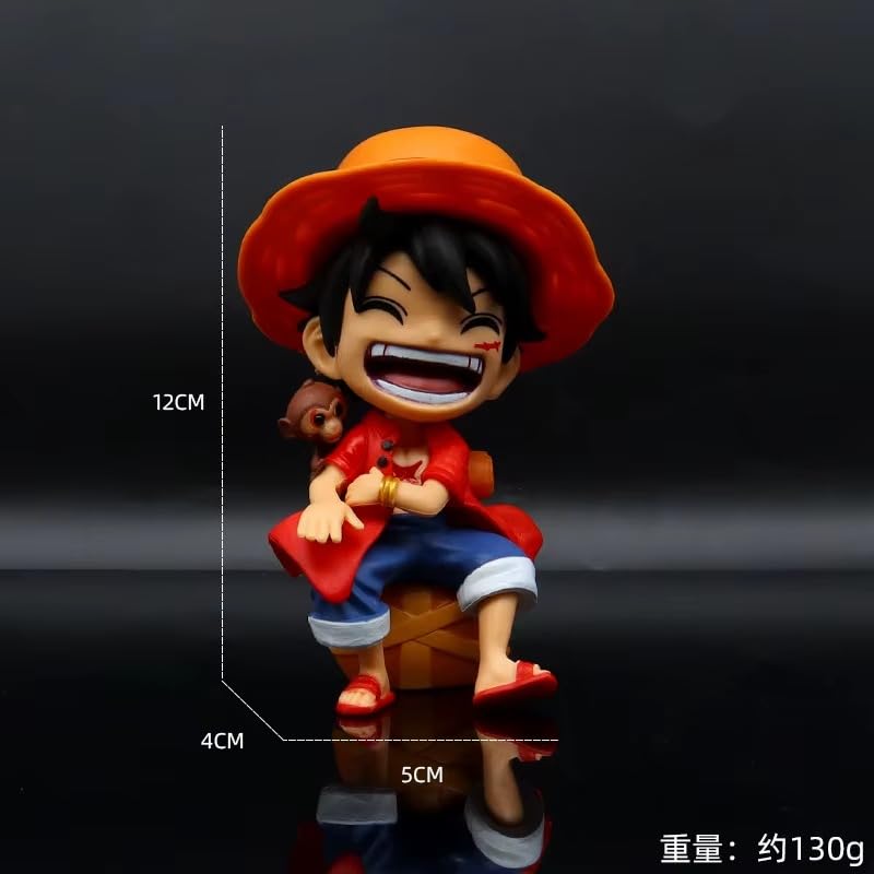 Chibis Luffy, Zoro y Sanji Sonriendo- One Piece- Figura de Acción 12 cm - PVC / Plástico
