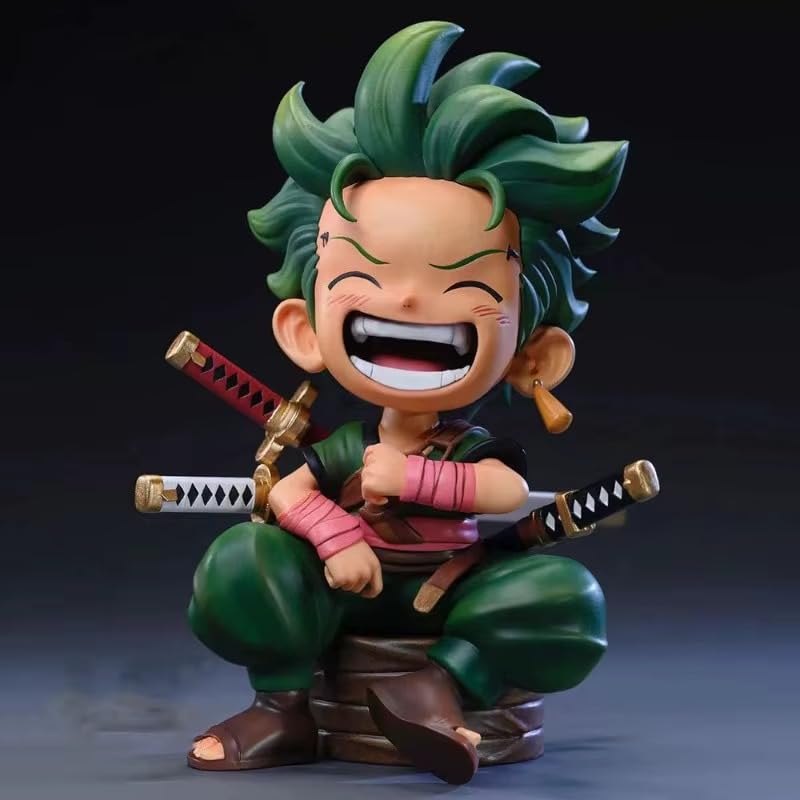 Chibis Luffy, Zoro y Sanji Sonriendo- One Piece- Figura de Acción 12 cm - PVC / Plástico