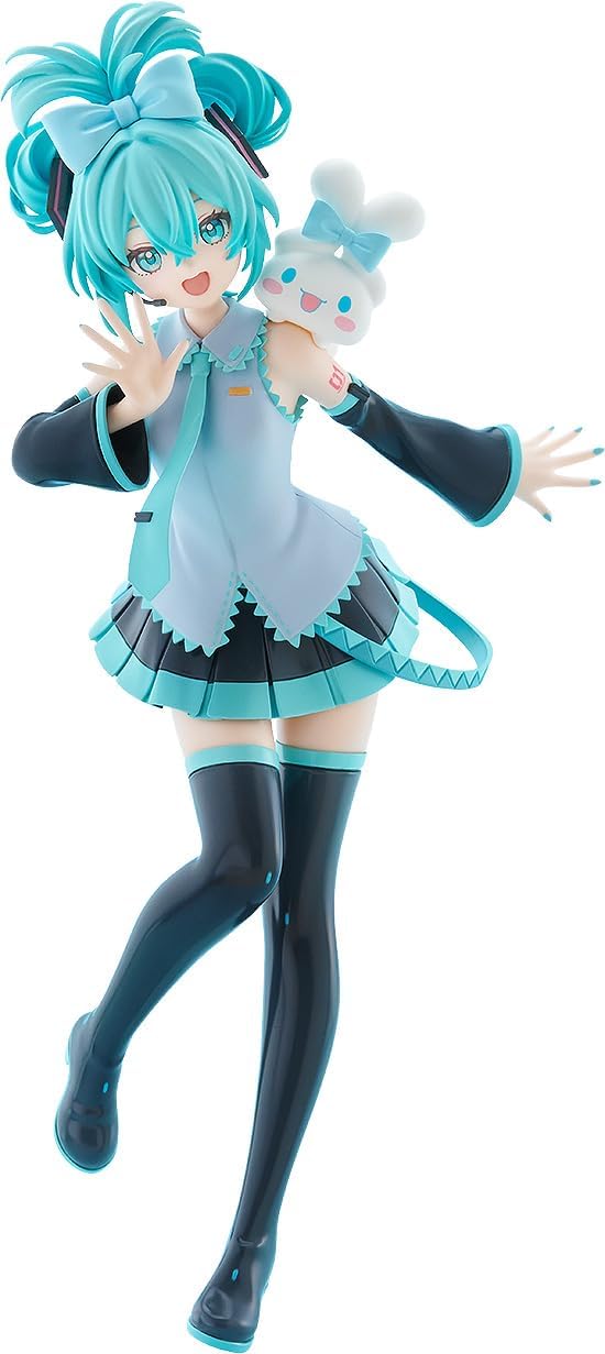 Hatsune Miku y Cinnamoroll- Vocaloid - Figura de Acción 19 cm - En Caja - PVC / Plástico