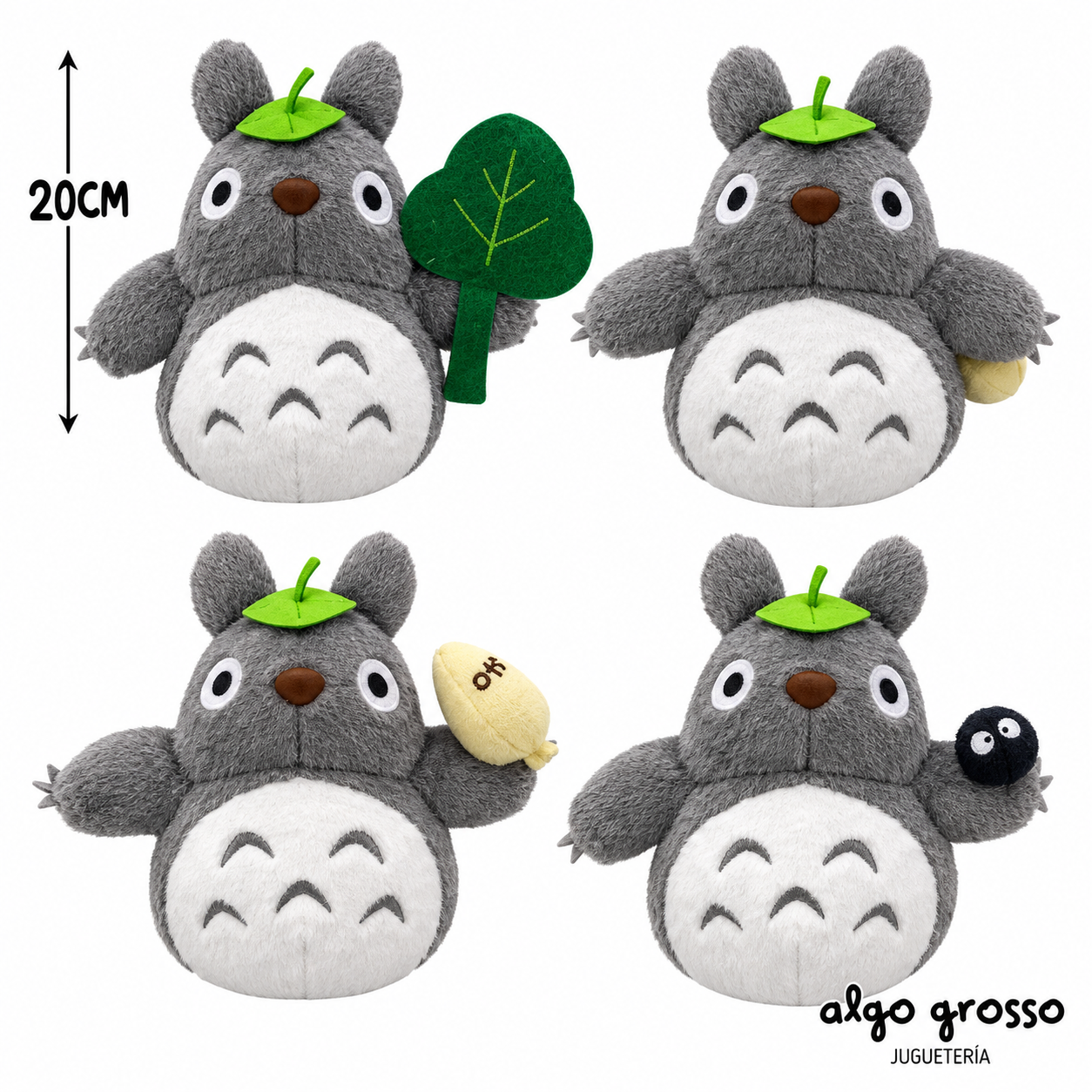 Mi vecino Totoro - Studio Ghibli - Peluche 20.5 cm - Algodón/ Felpa