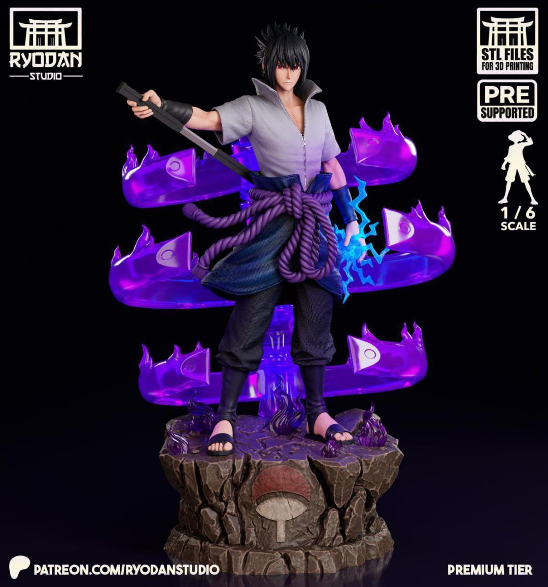 BAJO PEDIDO- Sasuke Efecto Morado- Naruto