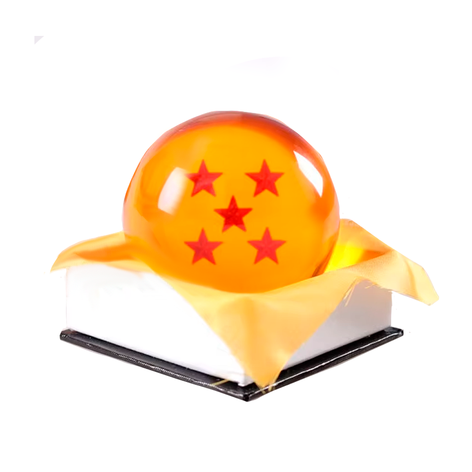 Esfera del Dragon 5 Estrellas Tamaño Real - Dragon Ball Z - Coleccionable 7 cm - En Caja - Acrilico