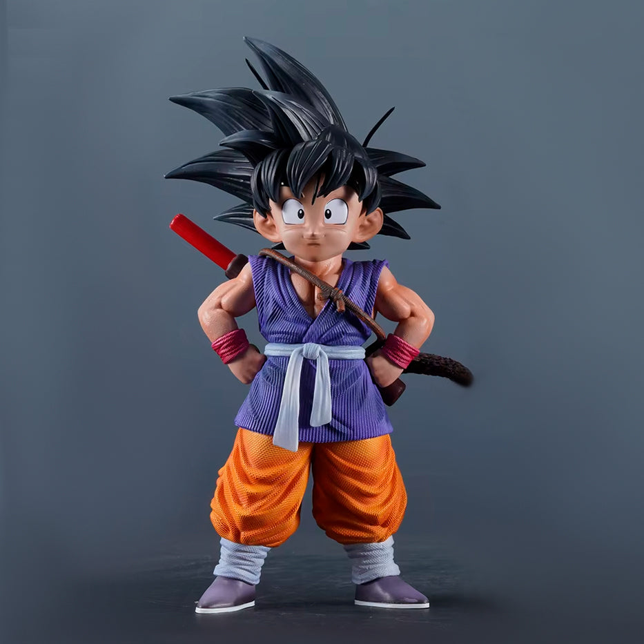 Goku Niño Báculo en la Espalda - Dragon Ball GT - Figura de Acción 20 cm - En Caja - PVC / Plástico
