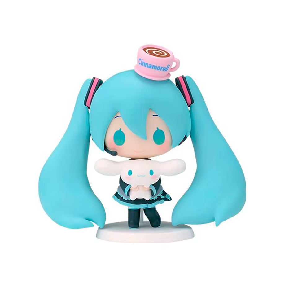 Chibi Miku y Cinnamoroll - Vocaloid - Figura de Acción 10 cm - En Caja - PVC / Plástico