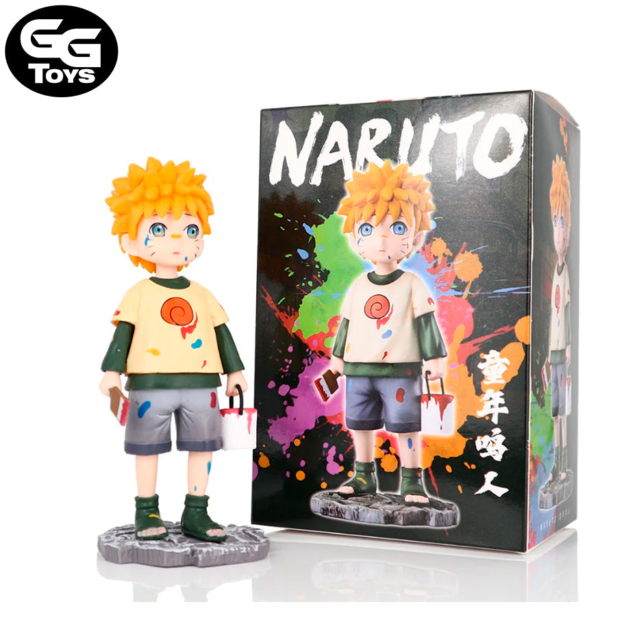 Naruto Niño Tarro de Pintura - Naruto - Figura de Acción 16 cm - En Caja - PVC / Plástico