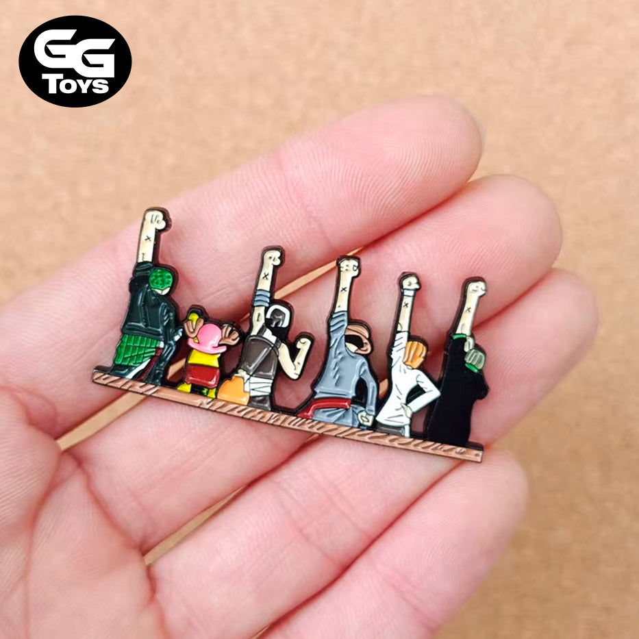 Broche Sombreros de Paja - One Piece - Pin Metálico 2 cm - Aleación de Zinc