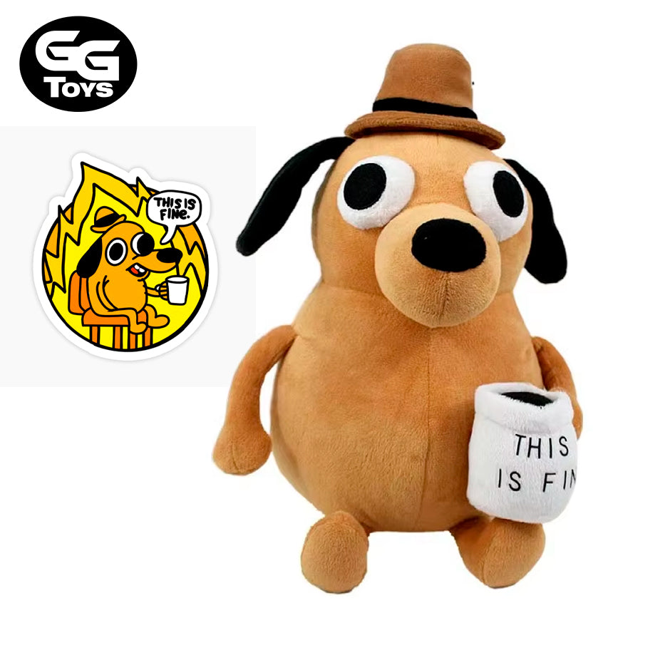 Perrito This is Fine - Peluche 25 cm - Felpa/Algodón