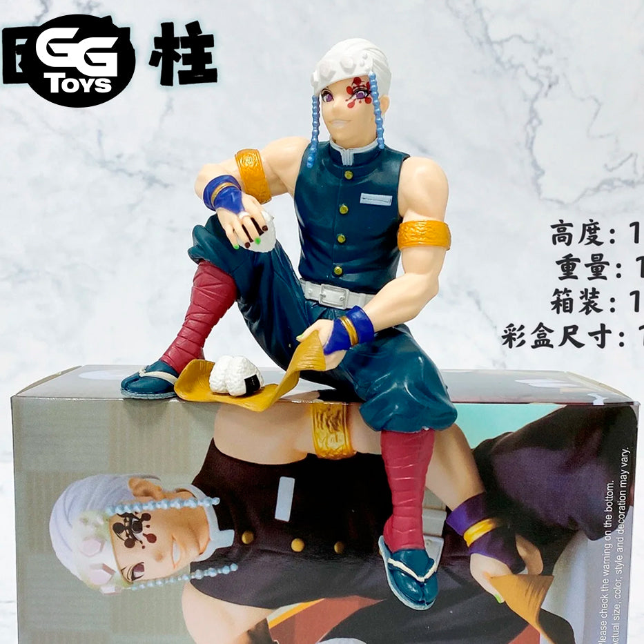 Tengen Uzui Comiendo - Demon Slayer - Figura de Acción 14 cm - En Caja - PVC / Plástico