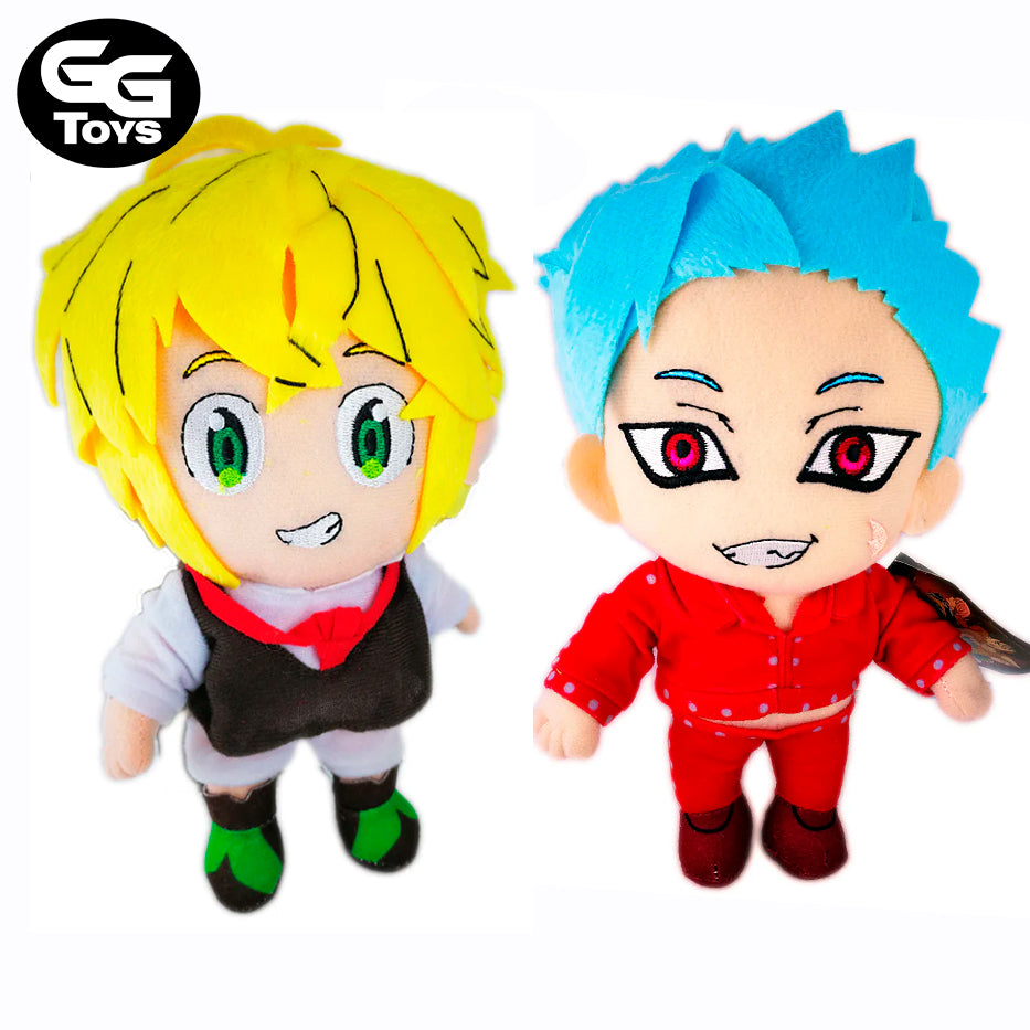 Meliodas y Ban - Siete Pecados Capitales - Peluche 22 cm - Algodón/ Felpa